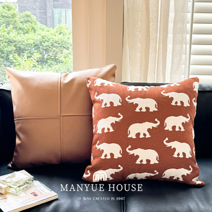 M.life 中古风高级客厅沙发抱枕靠垫样板间卧室床头靠垫腰枕靠背