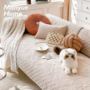 复古全棉水洗棉沙发垫沙发套罩棉布坐垫 ins法式 M.life 香榭花园