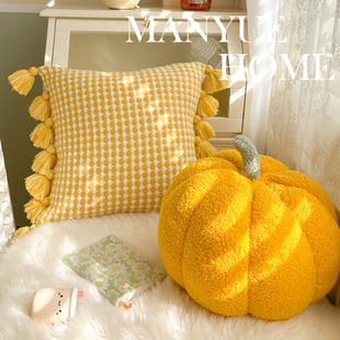 M.life 北欧ins风可爱填充南瓜抱枕客厅沙发靠垫样板间靠枕抱枕套