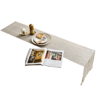 白色派对装饰镂空米色餐垫隔热