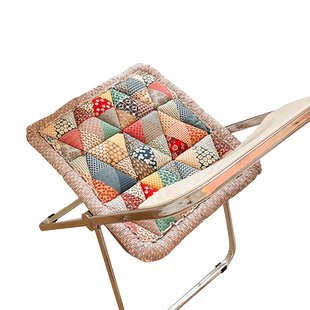 蔓越家 全棉纯棉加厚秋冬馒头坐垫学生座椅垫办公室防滑板凳垫