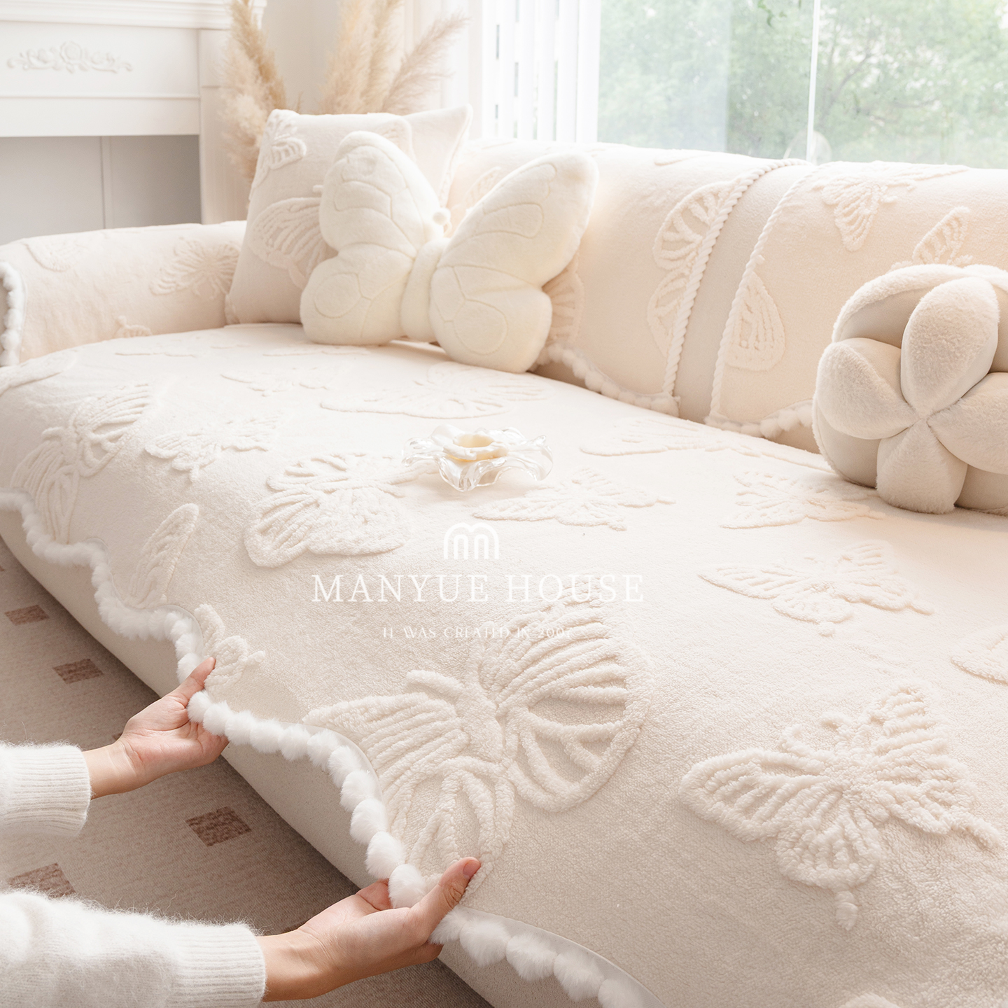 M.life少女心毛绒沙发坐垫