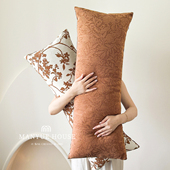 M.life 中古提花长条枕样板间沙发抱枕靠垫腰枕大靠背软包靠枕套