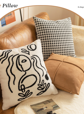 M.life Picasso 复古轻奢北欧ins沙发客厅抱枕靠垫床头靠枕抱枕套
