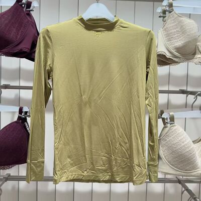 LC72RY1 LACLOVER琉璃时光莫代尔高领长袖领口弹性修身内搭2200