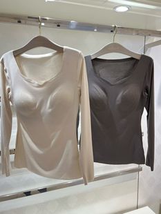 299 UA85A5 华歌尔薄款 带罩杯含羊毛抗菌打底保暖衣内衣女UV65A5裤