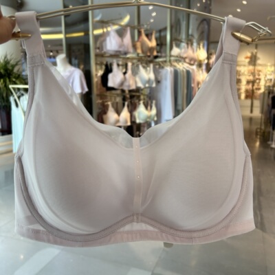 爱慕内衣25春夏女士3/4软托连体三明治大罩杯薄无痕文胸AM11A751