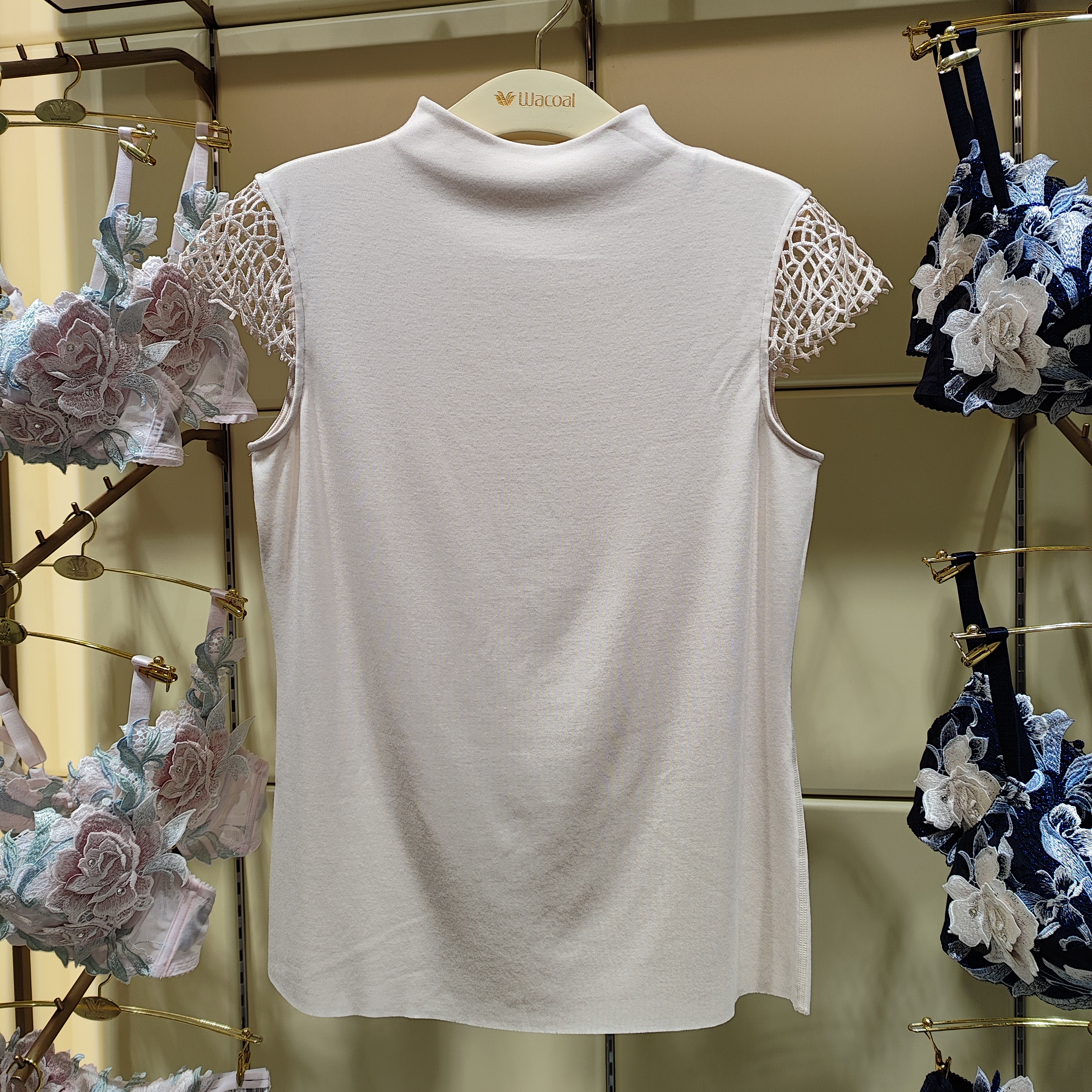 WV52G4华歌尔含羊毛玉兰衣润肤抗菌发热内搭肌底背心保暖衣