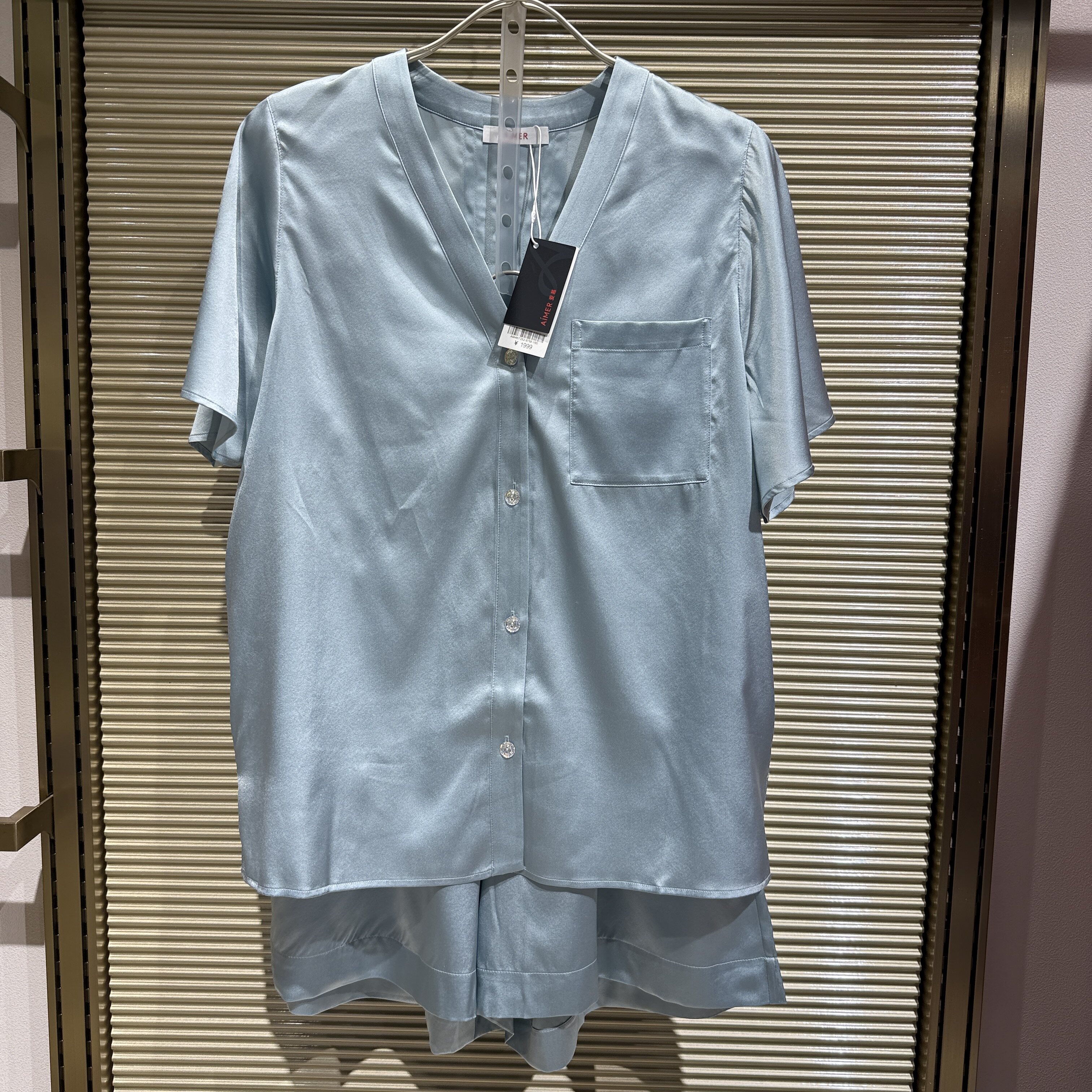 专柜正品爱慕AM467282短袖短裤  可外穿的裤兜有口袋套装1999