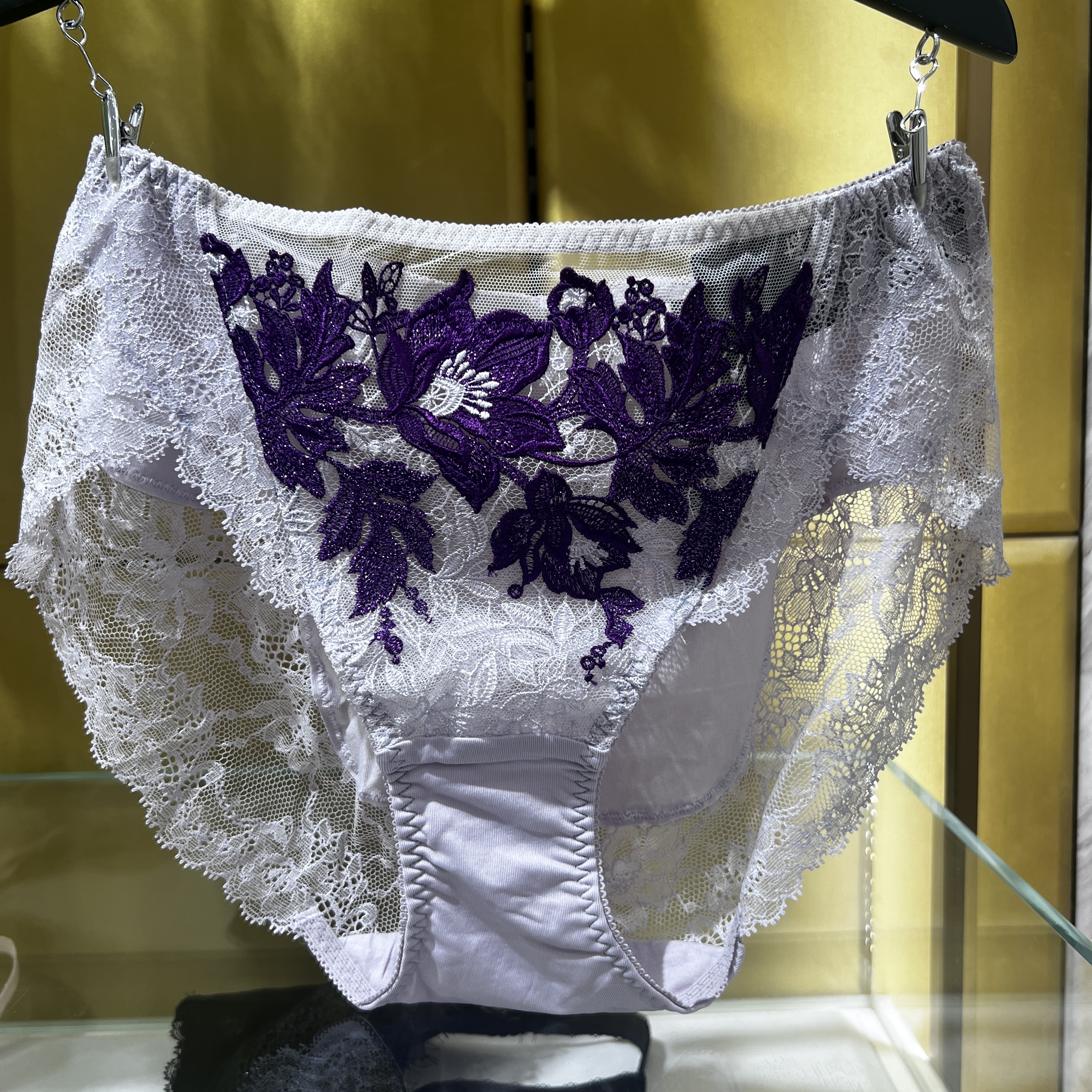 SALUTE莎露特LP33E5女式刺绣蕾丝中腰三角内裤LB33E5配套720