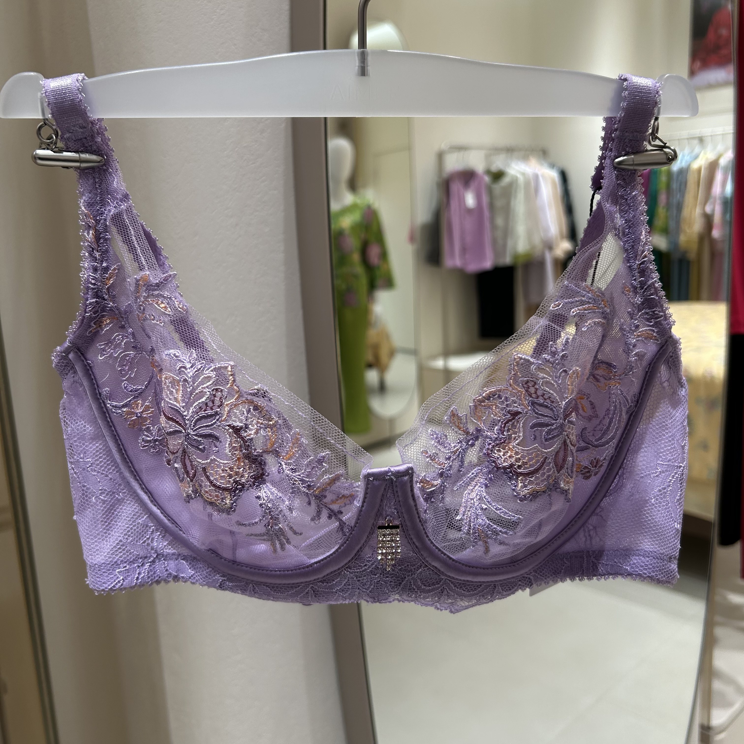 兰卡文La clover新款赞歌3/4性感蕾丝超薄文胸LC13AAQ1。,女士内衣/男士内衣/家居服,文胸,淘宝优惠券,粉丝福利购,淘宝优惠卷