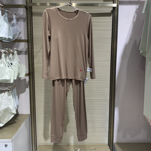 套装价 爱慕儿童AK274G362男女童轻暖圆领红色保暖内衣AK374G361