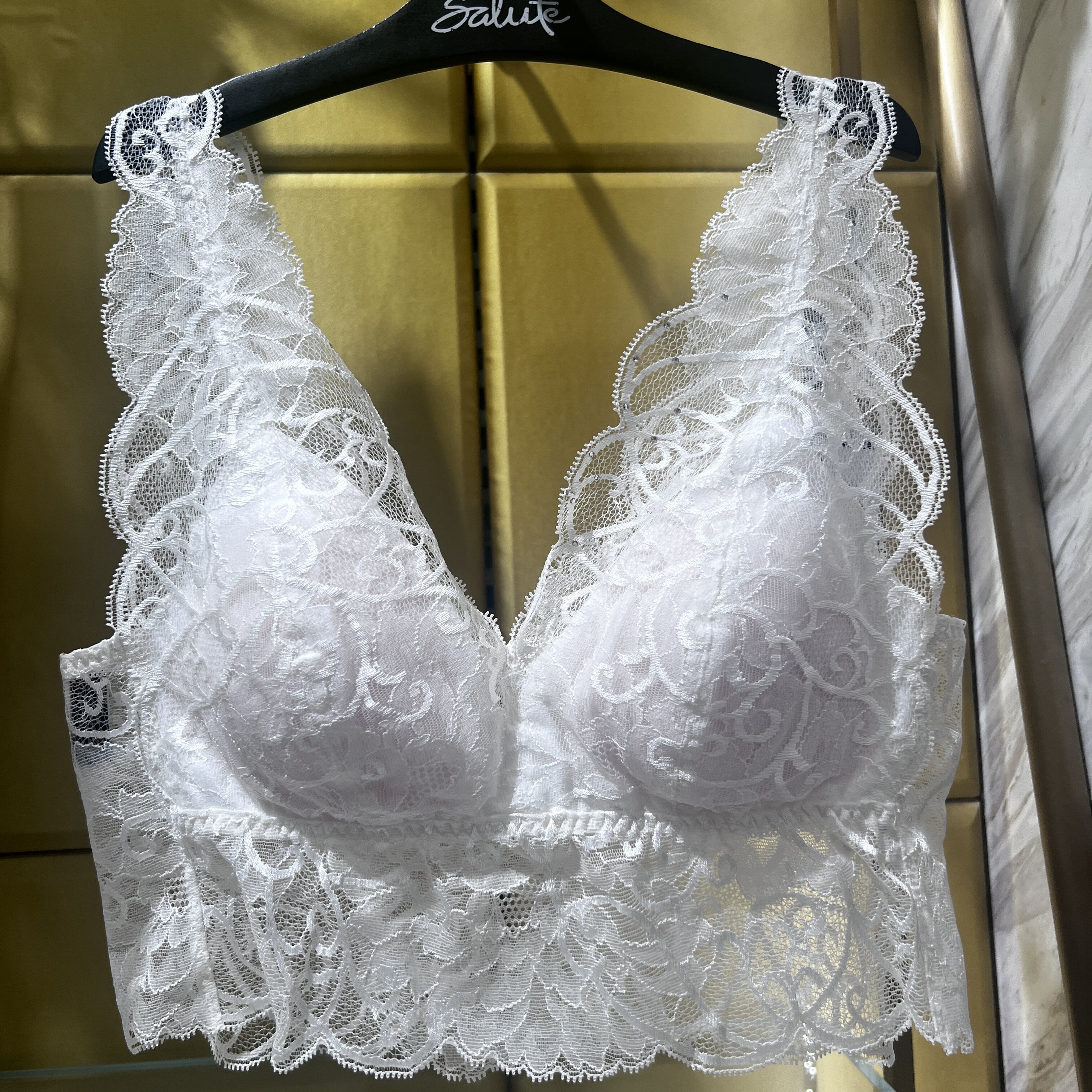 SALUTE莎露特LB36A6奢华唯美刺绣蕾丝无钢圈背心文胸罩内衣女980