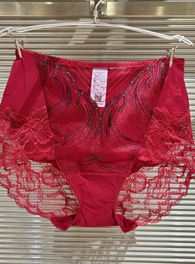 爱慕女内衣23新本命红蕾丝AD230411配AD17/3 0411高腰平角内裤