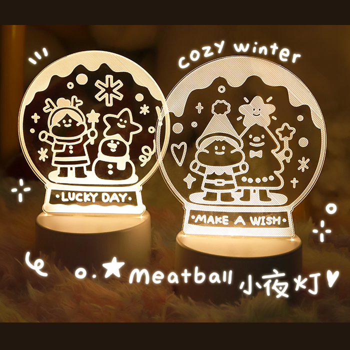 肉球原创圣诞系列小夜灯