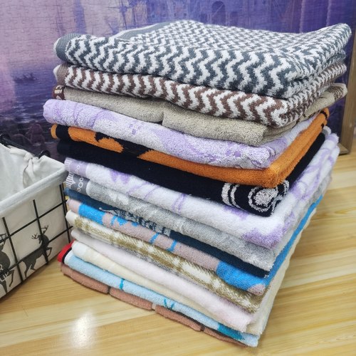 孤品！福利出口日本品牌原单全棉毛圈提花吸水柔软洗澡巾浴巾