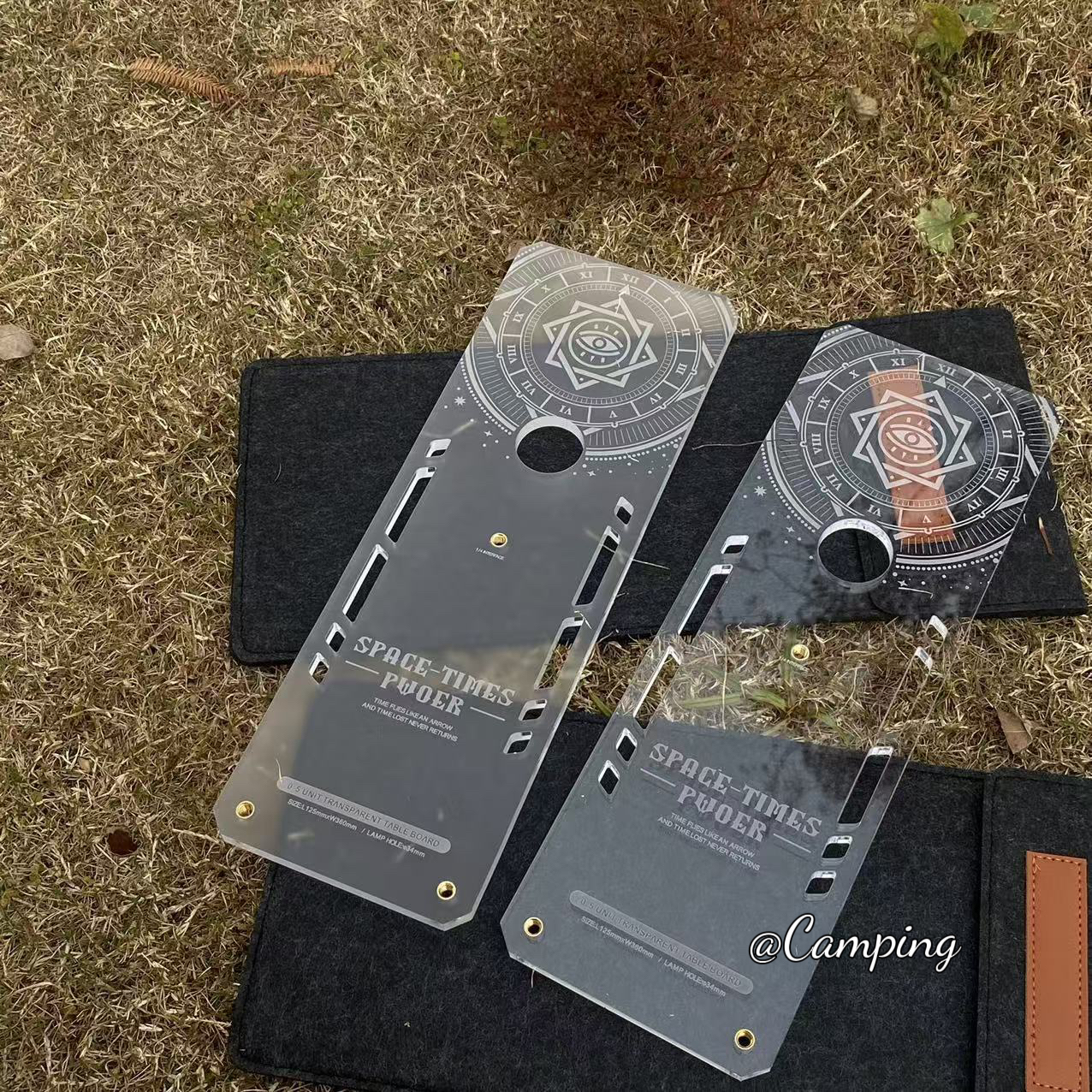 户外露营igt发光单元板GZ灯架透明亚克力38灯架户外桌便携轻量化