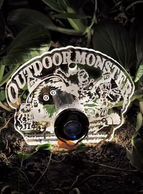 户外露营IGT亚克力单元板鲨鱼款灯孔适用于gz黑狗灯方便携带