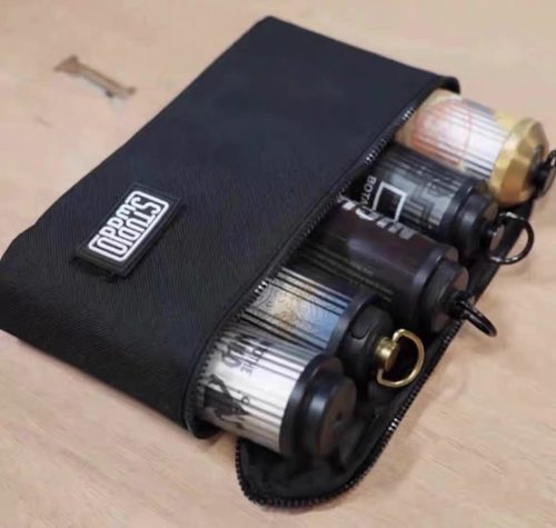 户外露营38explore灯黑化防污防震gz灯分隔层收纳包户外保护套