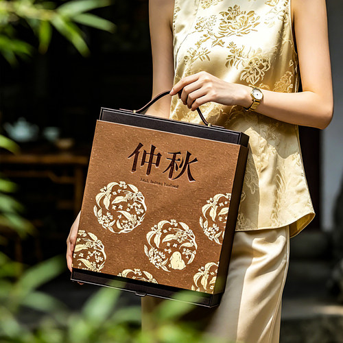 高档中式硬中秋月饼礼盒空盒定制