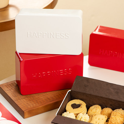 新年曲奇绿豆糕雪花酥铁盒空盒