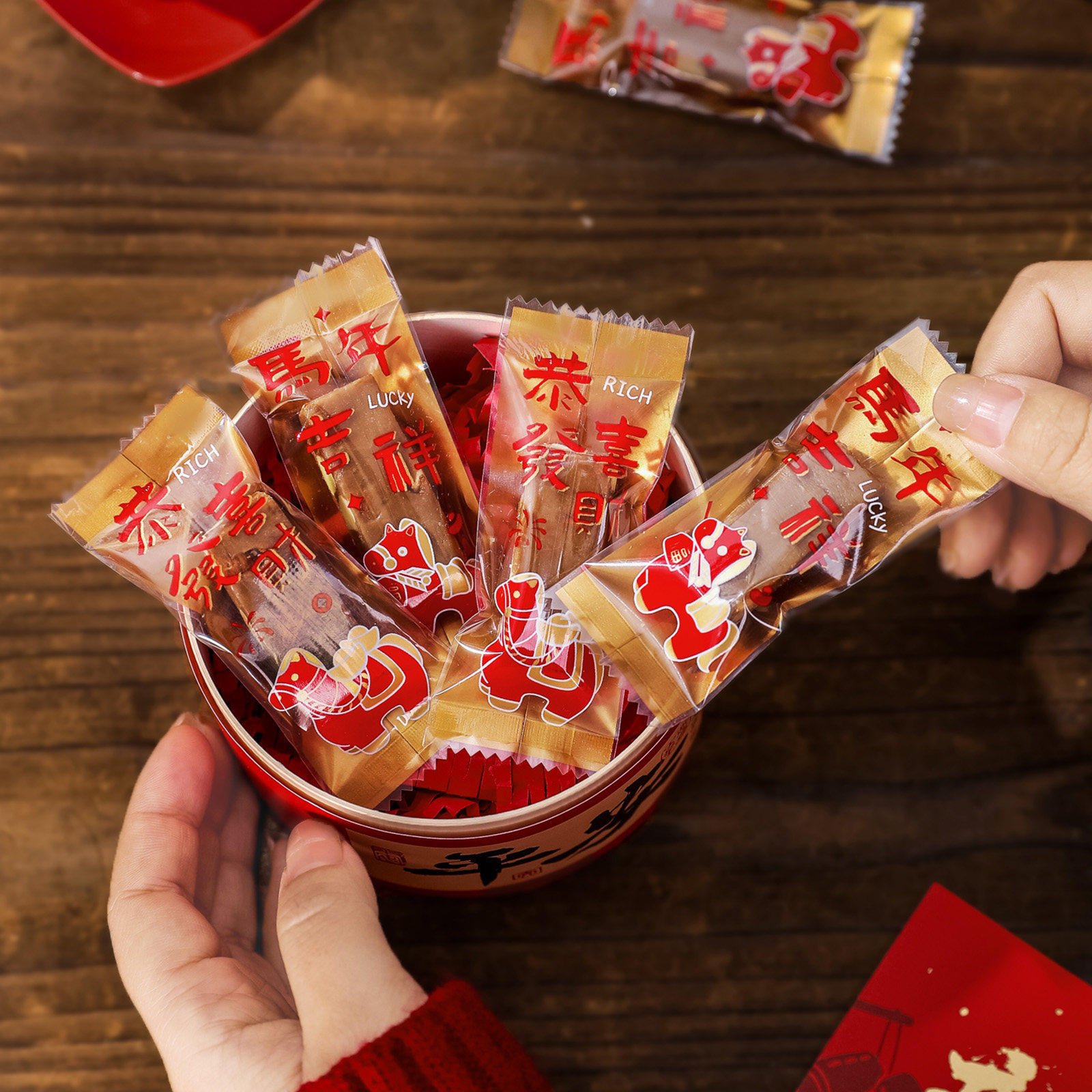 新年马年透明太妃糖果包装袋牛轧糖一次性加厚独立糖纸单独机封袋,厨房/烹饪用具,点心包装盒/包装袋,淘宝优惠券,粉丝福利购,淘宝优惠卷