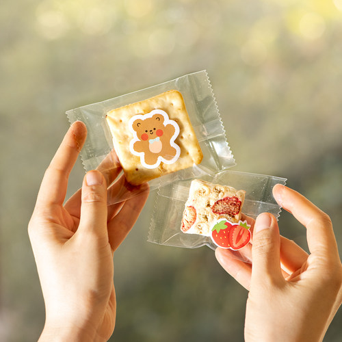 50只加厚锯齿牛轧饼马卡龙包装袋