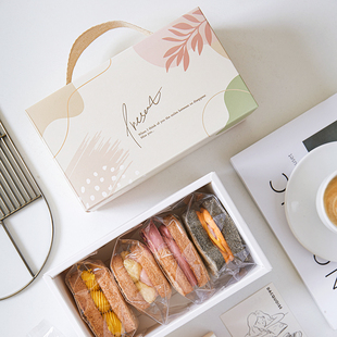 ins风曲奇饼干糖果糕点奶枣包装盒达克瓦兹点心礼盒定制送礼空盒