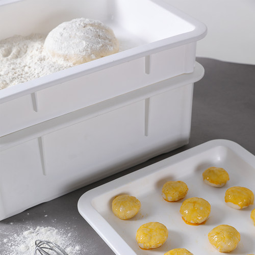 DOUGH箱披萨周转箱比萨面团箱 白色面包存储周转箱盖存储箱批萨盒