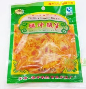 云南腾冲特产 栗树园酸辣竹笋 高黎贡山竹笋 饵丝配料100克