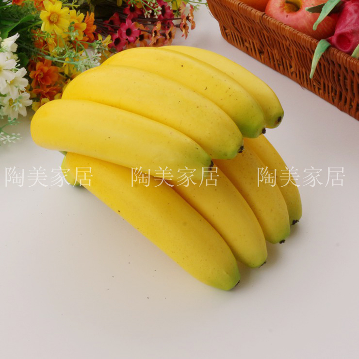 蔬菜模型玩具 家居橱柜装饰品 画画广告8根头香蕉串5根仿真水果