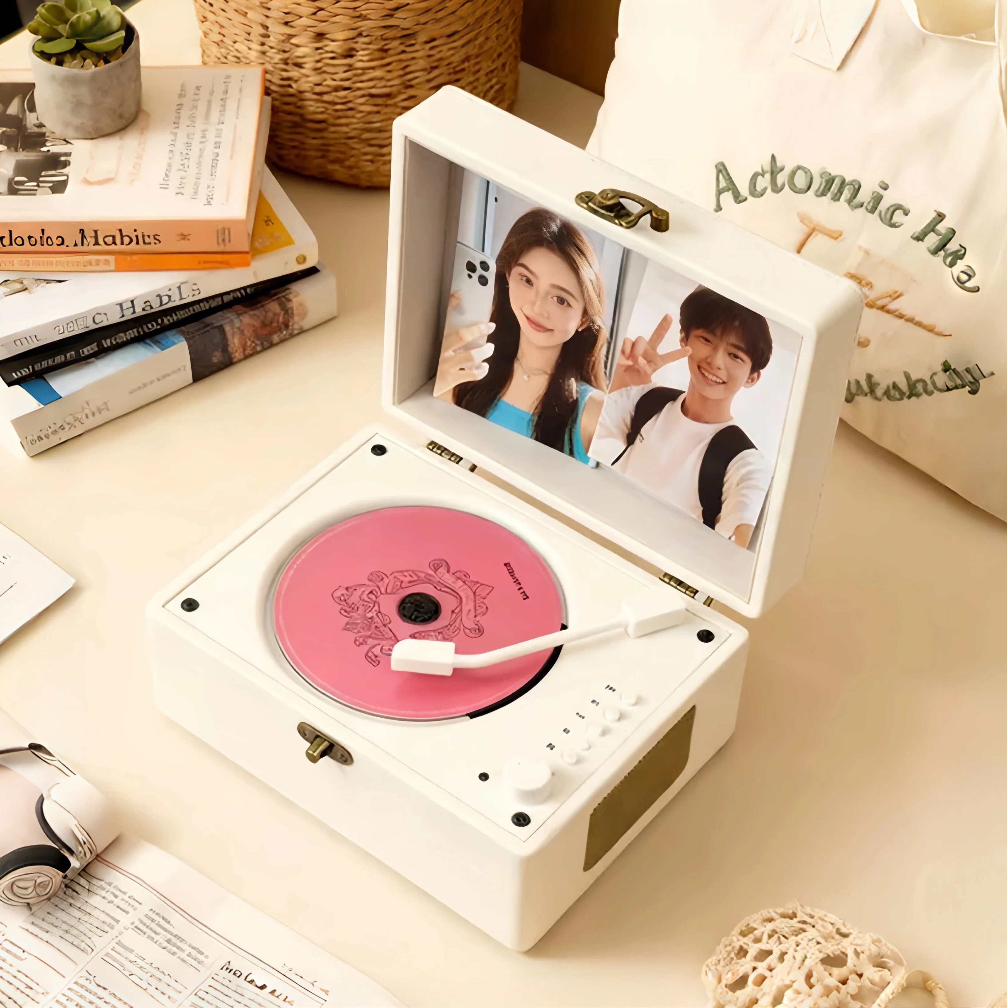 时光岁月cd机蓝牙音响播放器专辑光盘光碟黑胶唱片机追星族送礼物