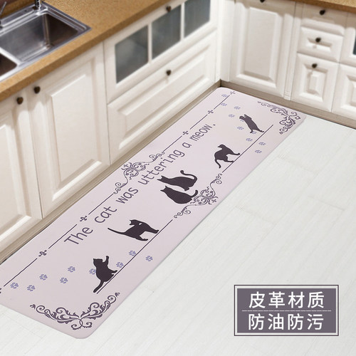 北欧厨房地垫防油防水pvcins长条