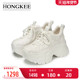 厚底增高老爹鞋 Hongkee HC55X301 小个子时尚 休闲鞋 红科女鞋 新款