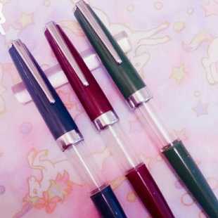 80年代 国产性价比活塞钢笔大东717钢笔（透明观墨窗）库存老钢笔