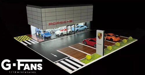 GFans 1:64 车库场景建筑停车场模型外贸出口品质保证原装正品