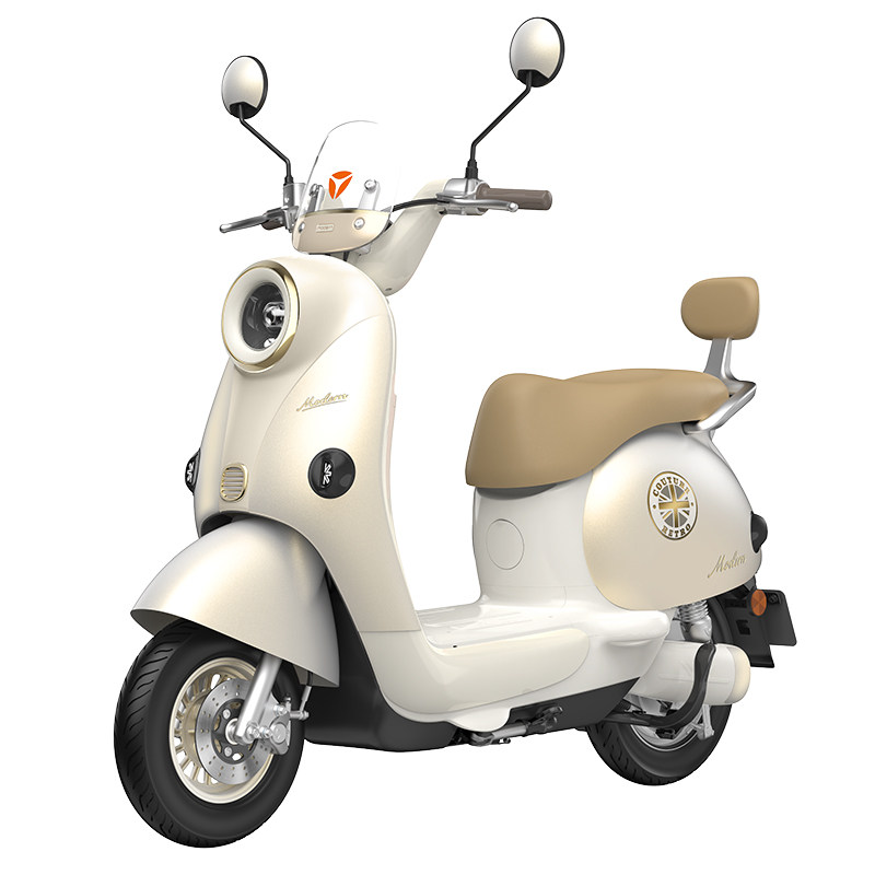 雅迪电动车追光新款智能APP成人代步车复古踏板车电动轻便摩托车