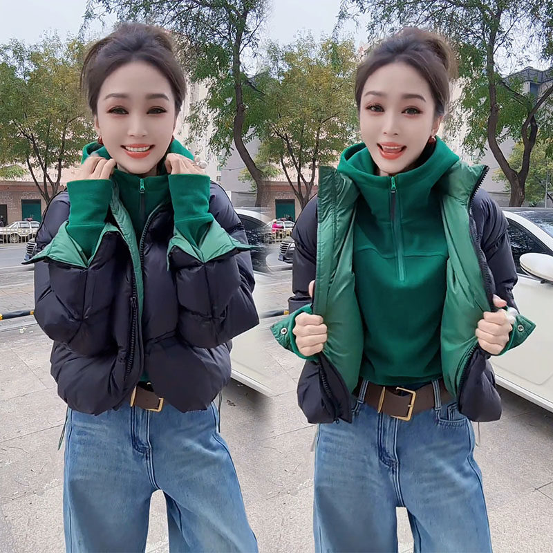 欧货时尚套装女2025冬季新款洋气短款棉服连帽卫衣减龄休闲两件套,女装/女士精品,时尚套装,淘宝优惠券,粉丝福利购,淘宝优惠卷