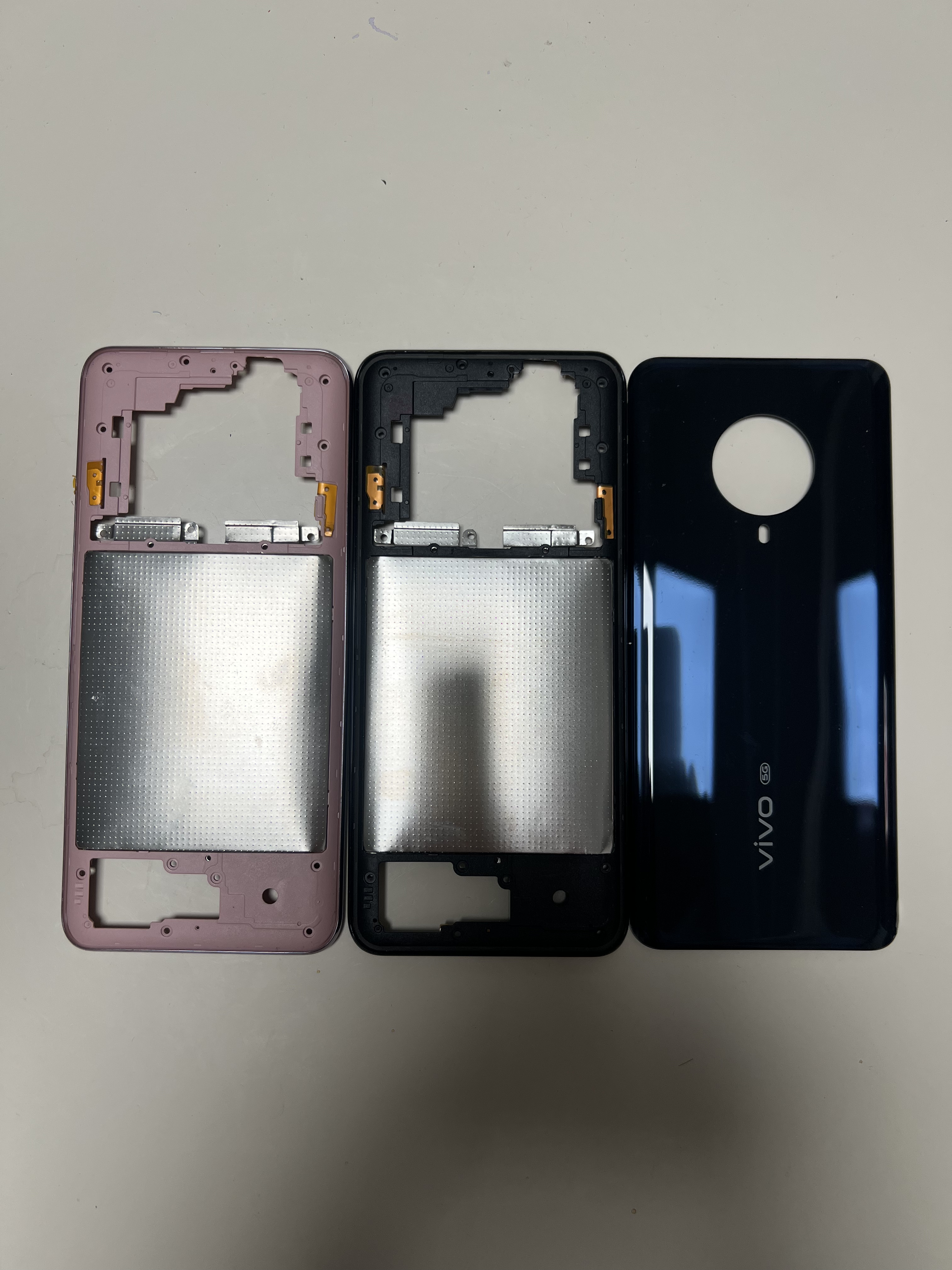 适用vivo s6中框后盖电池盖S6多瑙河后盖边框S6前框A框按键卡托
