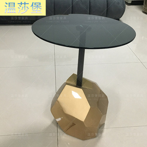 拉卡萨轻奢风客厅异型茶几咖啡桌
