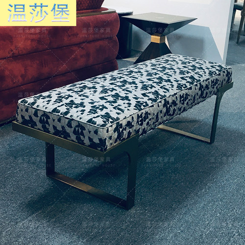 拉卡萨lacasa家具卧室床尾凳客厅边凳门厅换鞋凳衣帽间试衣凳简约