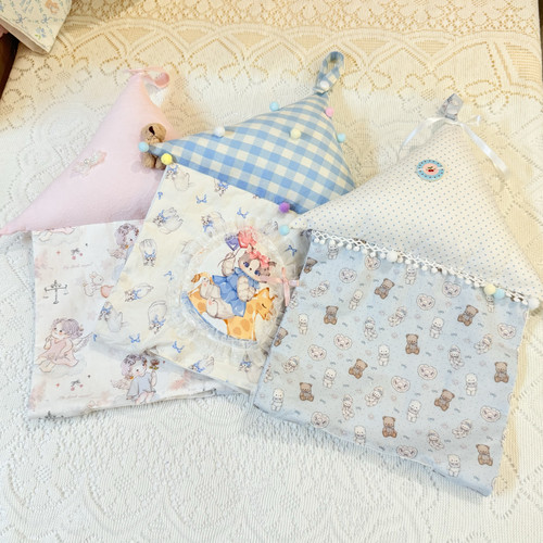 进口布料手作可爱卡通纸巾袋hellokitty小房子双层纸巾袋手工制作