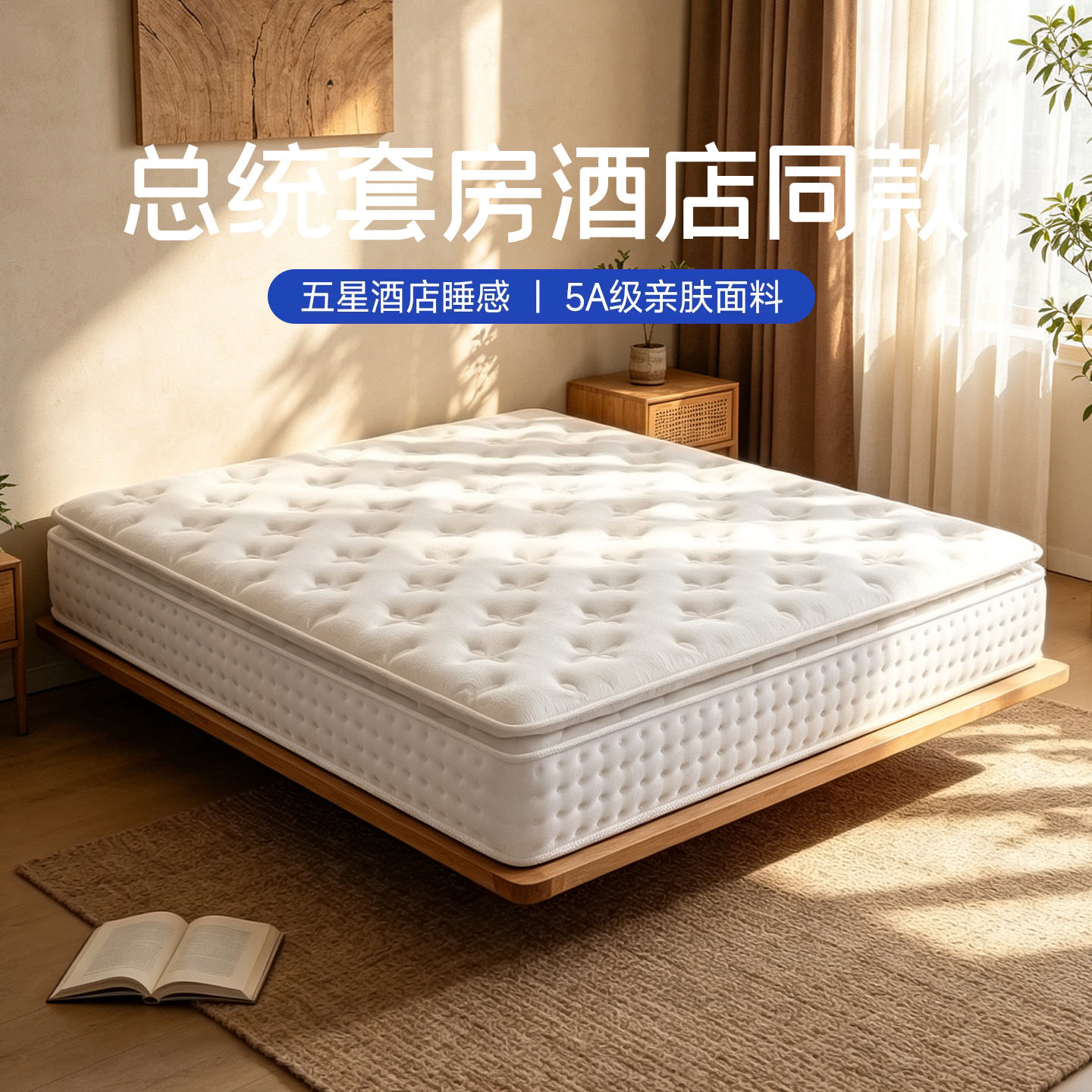 纳眠五星级酒店床垫卷包压缩乳胶图片