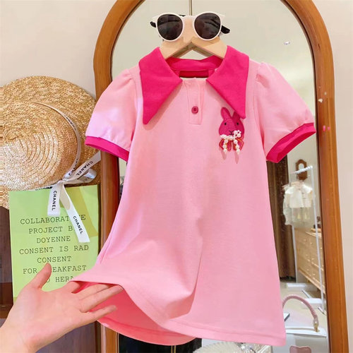 女童时髦POLO裙子2026夏季新款