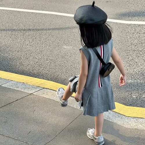 女童时尚Polo连衣裙2026夏装