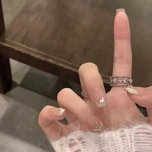 纯手工穿戴甲ins短款法式珍珠美甲贴片2024新年款手作高级成品甲
