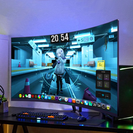 泰坦军团2K显示器144Hz电竞32英寸C40MQR+电脑大屏4K曲面外接PS5