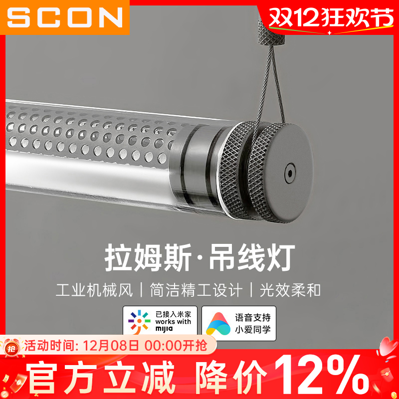 SCON办公室圆形长条吊灯