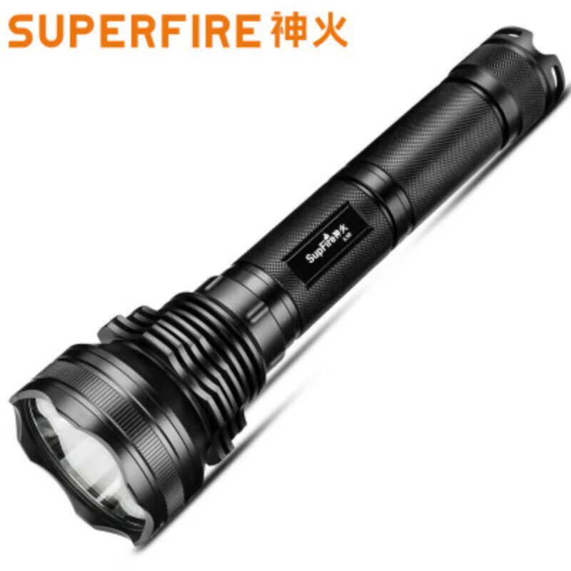 神火强光手电筒充电远射户外超亮L3－S大功率远射灯探照灯L12同款