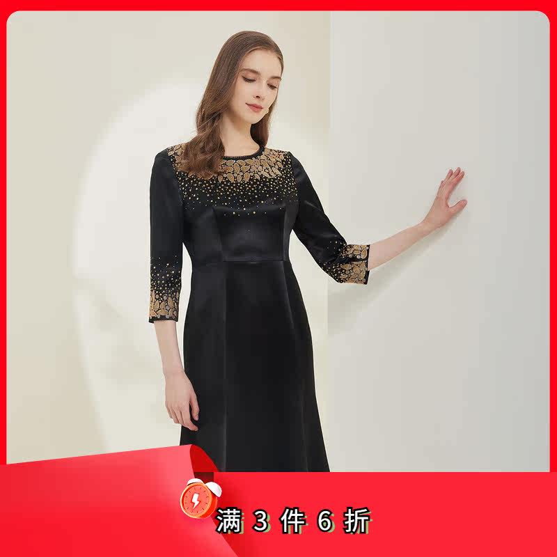 斯尔丽瑟俪2021年奢华鱼尾造型礼服连衣裙